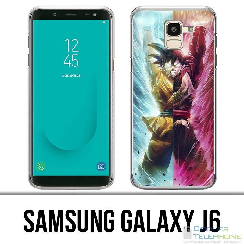 Samsung Galaxy J6 Case - Dragon Ball Black Cartoon Goku